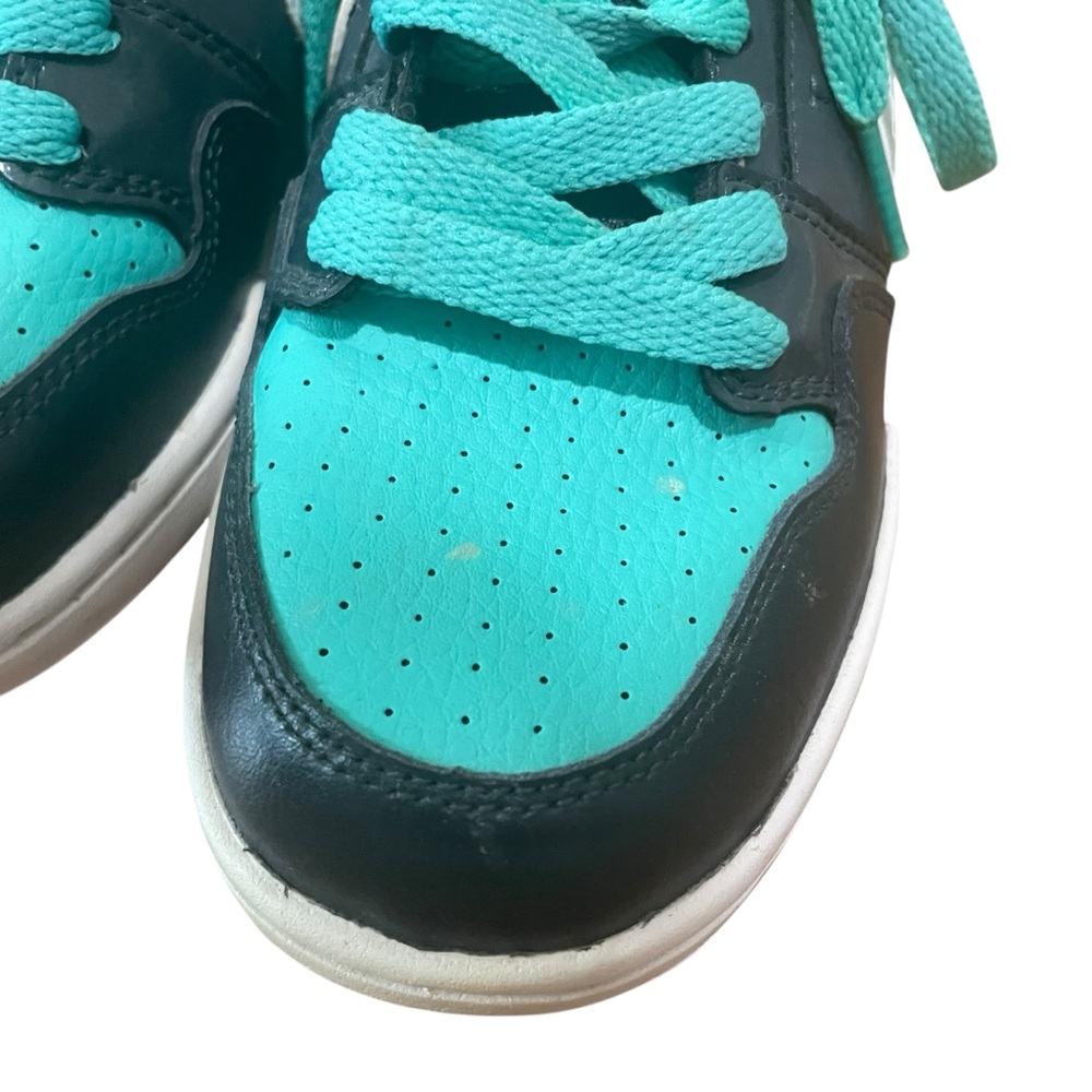 Nike High Top Sneakers Black Teal White Pink Youth Size 4Y Women’s Size 5.5 - Picture 6 of 9